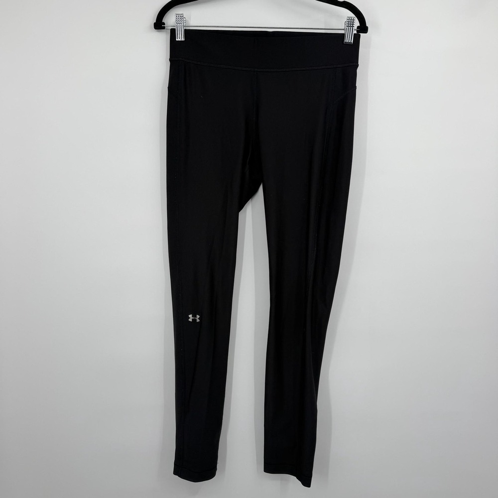 Under Armour Pants Womens Large Black Compression Pull On Skinny HeatGear